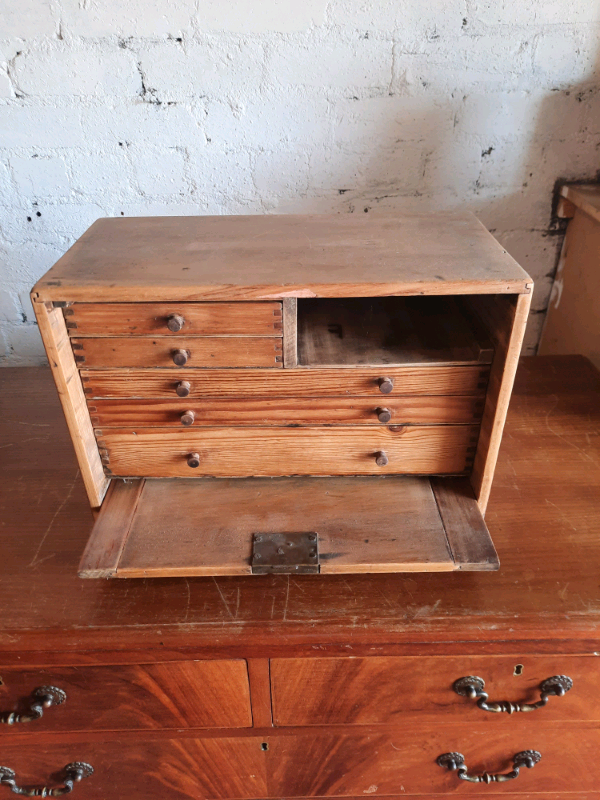 Antique Wooden Engineers Chest/Toolbox