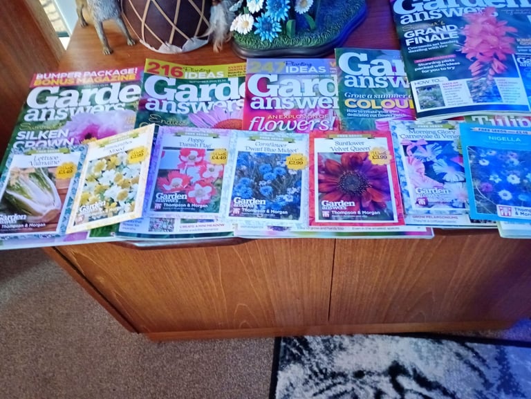 Garden Answers Magazines plus seeds x 8