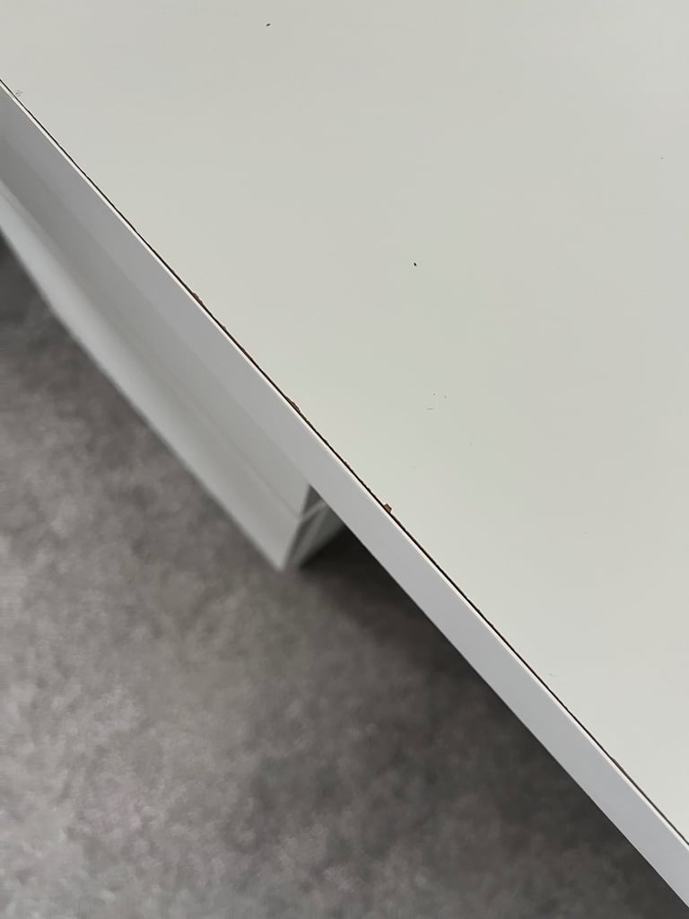 IKEA white malm desk 