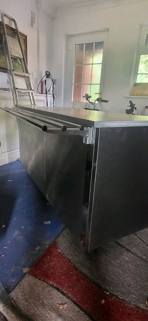 image for Stainless Steel Hot Plate Servery Kitchen Catering Cabinet Electric Bain Marie