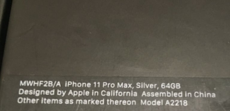 iPhone 11 box only
