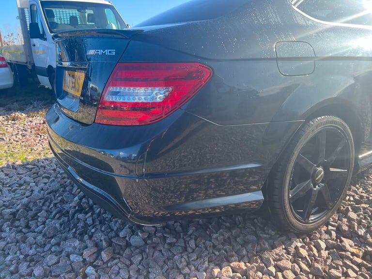 2013 MERCEDES BENZ C250 AMG SPORT COUPE AUTOMATIC SALVAGE DAMAGED REPAIR CAT S 