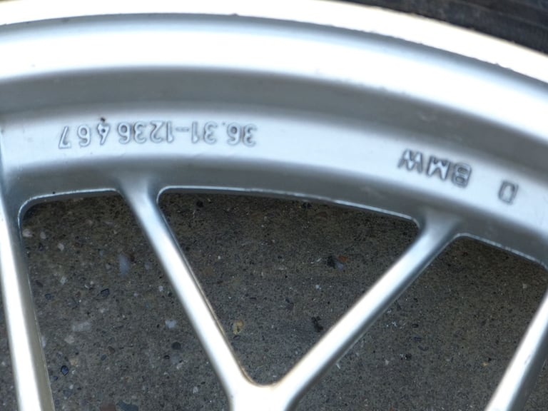 BMW R100RT Classic Motorcycle Rear Wheel (Snowflake)