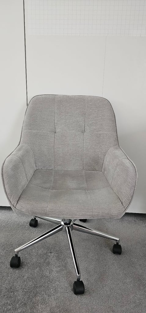 image for Light grey soft durable fabric Office Chair