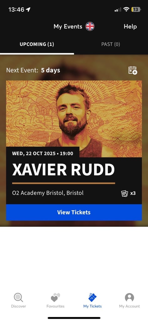 x2 Xavier Rudd Tickets Bristol 22/10/25