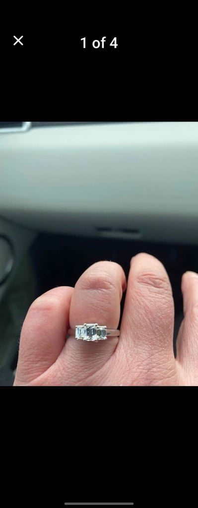 Crisscut Diamond Ring 