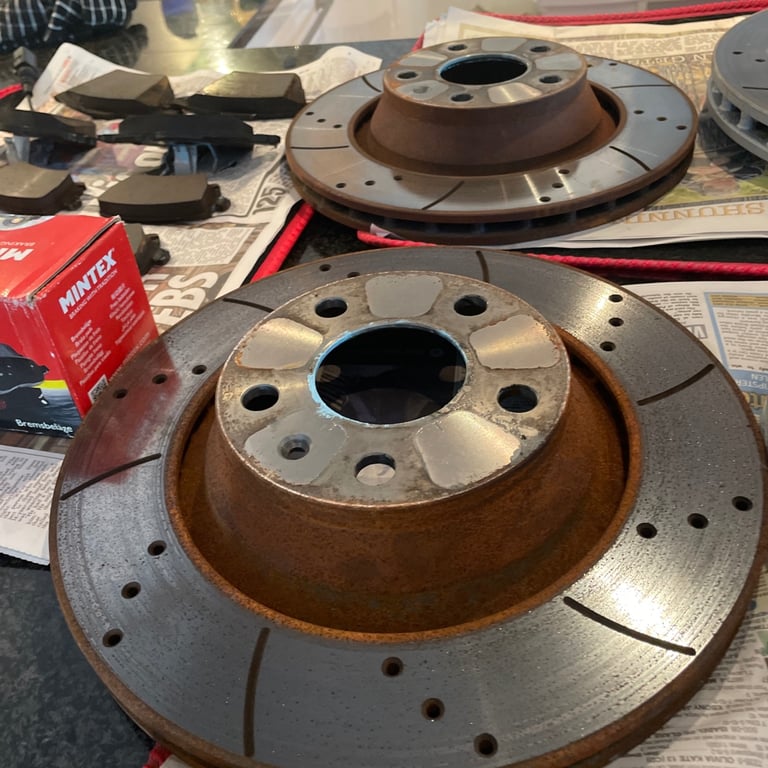 Drilled and grooved discs for Audi TTS Mk two