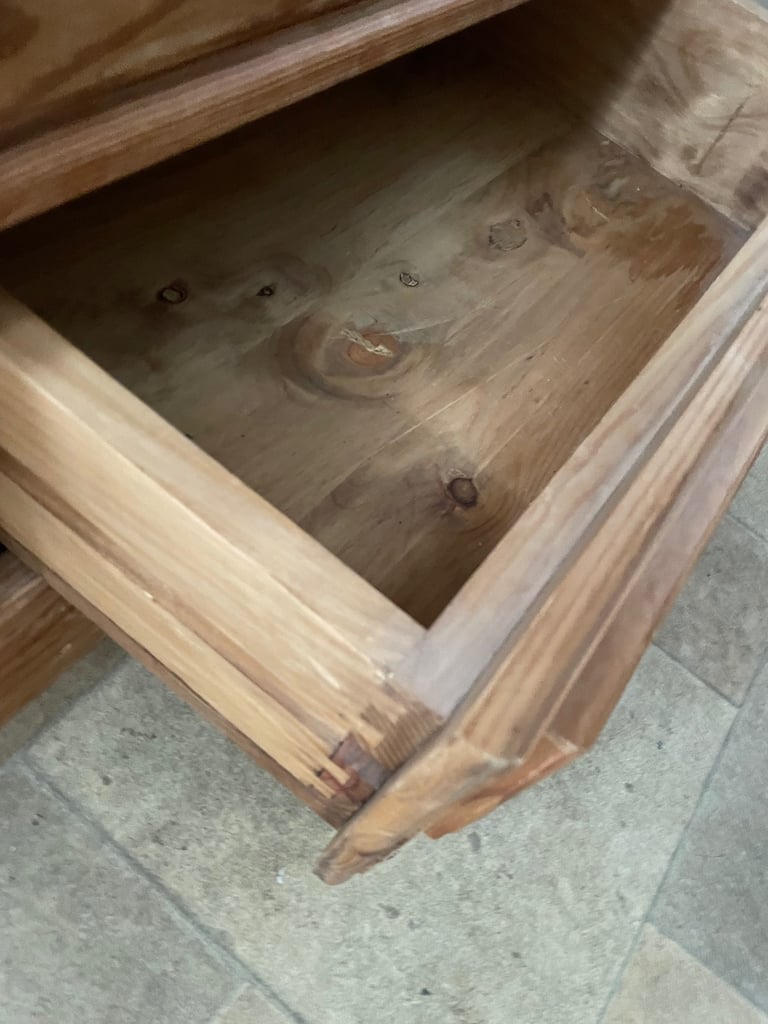 Rustic pine wardrobe 