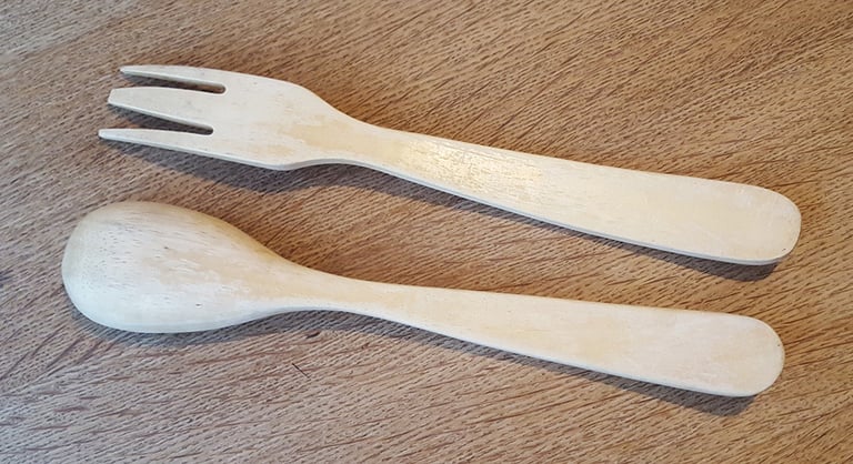 Handmade Wooden Salad Servers