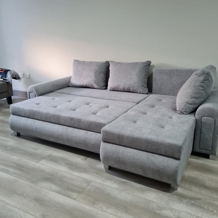 N.E.W. Beautiful Corner Sofa Bed with storage. Was £750 now only £399. | in  Gravesend, Kent | Gumtree