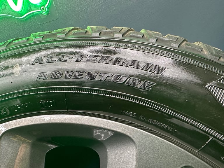 New Defender 90 / 110 L663 20” style 5095 Anthracite Grey Alloy Wheels & Goodyear Wrangler AT’s!