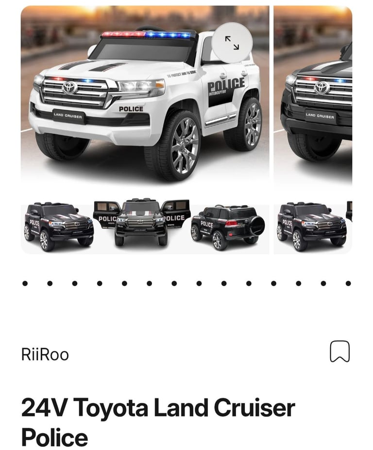 WANTED ( 1 or 2 ) 24V POLICE ELECTRIC RIDE ON CARS