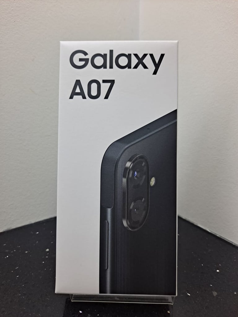 image for SAMSUNG GALAXY A07 64GB BLACK UNLOCKED DUAL SIM BRAND NEW SEALED