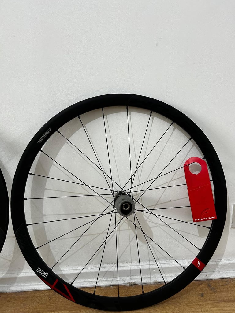 image for Fulcrum Racing 4 DB Wheelset – 700c Disc Brake, Thru Axle, Aluminium, Tubeless Ready. Used