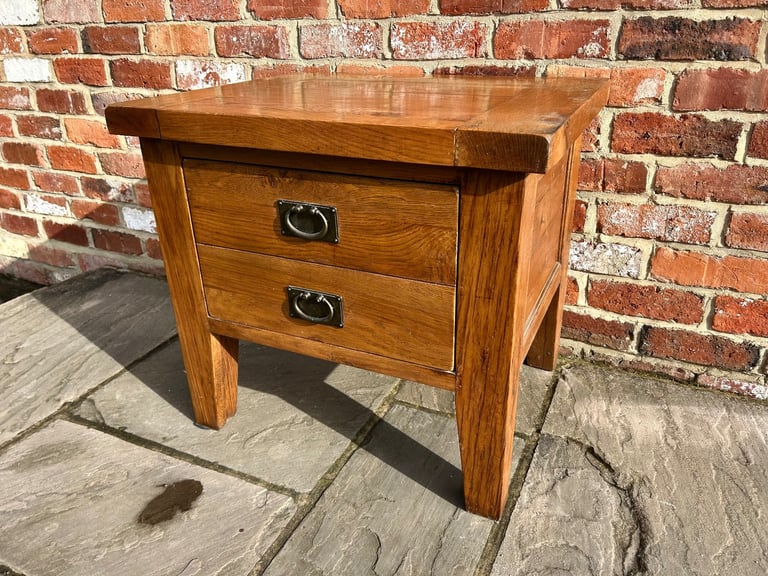 Rustic Solid Oak Coffee Table - Great Condition 