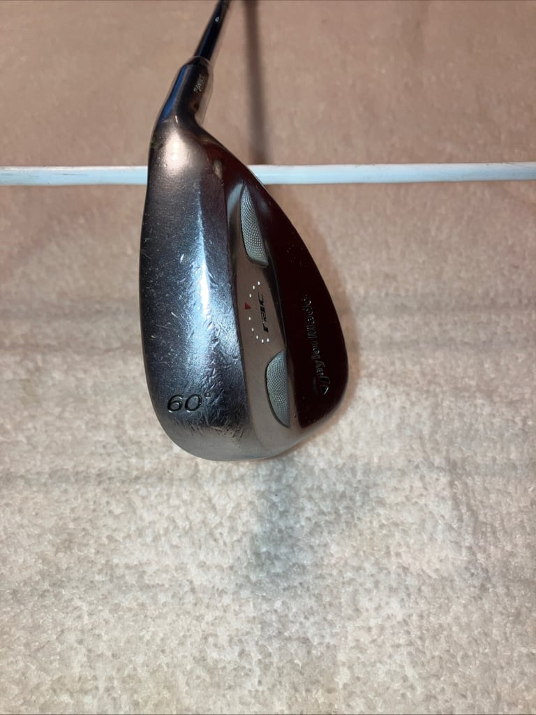 image for Taylormade RAC Chrome Lob Wedge 60 Deg Wedge Flex Shaft 7 Bounce New Grip Fitted 