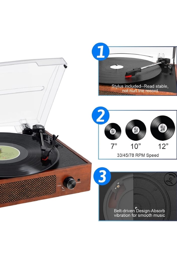 Record player & blue tooth from your phone
