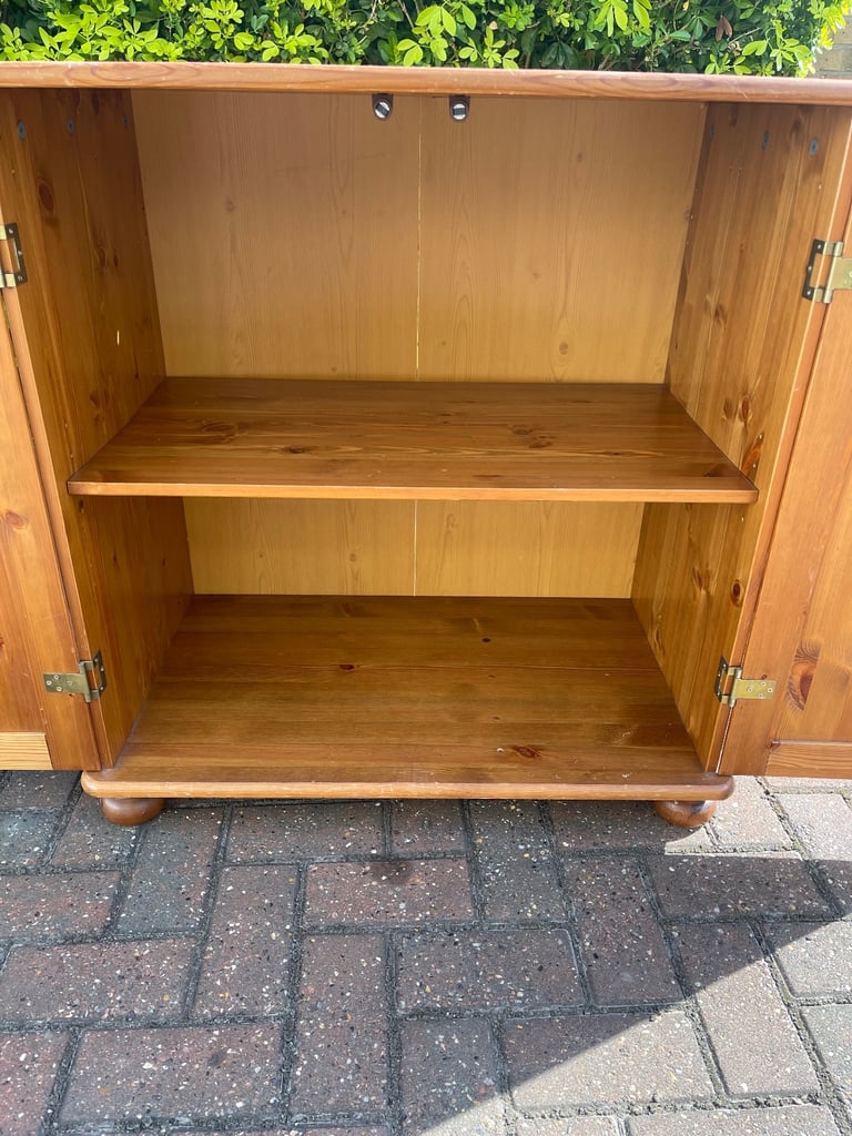 FREE DELIVERY Solid Wood cabinet with 2 doors , in good condition