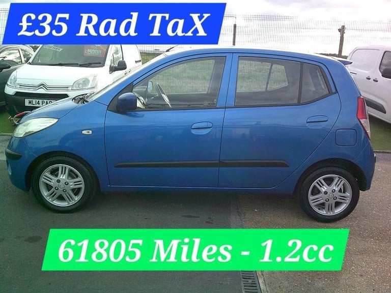 image for 2008 Hyundai i10 2008 HYUNDAI i10 STYLE 1.2CC PETROL £35 RD TAX 61805 MILES VGC 