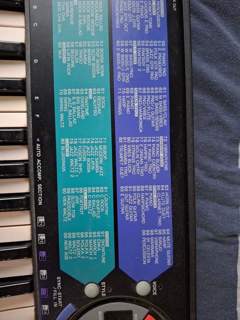 Yamaha keyboard 