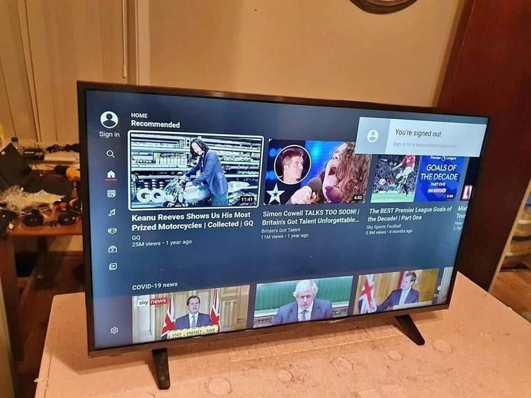 32" DVD COMBO FREEVIEW HD FULL HD LED TV WITH STAND & REMOTE CONTROL