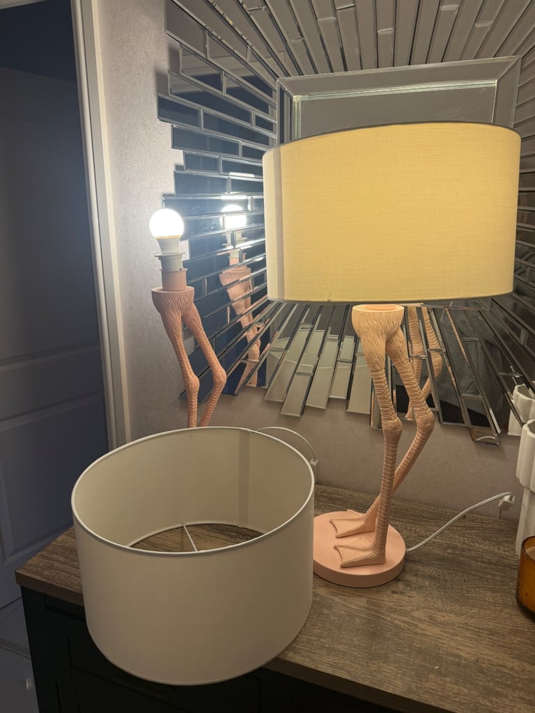 image for Pink chicken legs lamps 