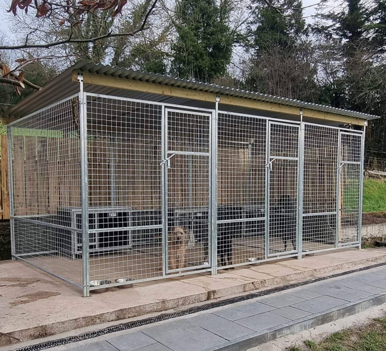 New galvanised dog cages pens enclosures  and kennels