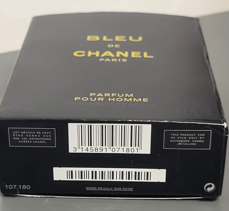 B/ N Bleu de Chanel pour homme EDP perfume spray for men, 100ml, in original box 