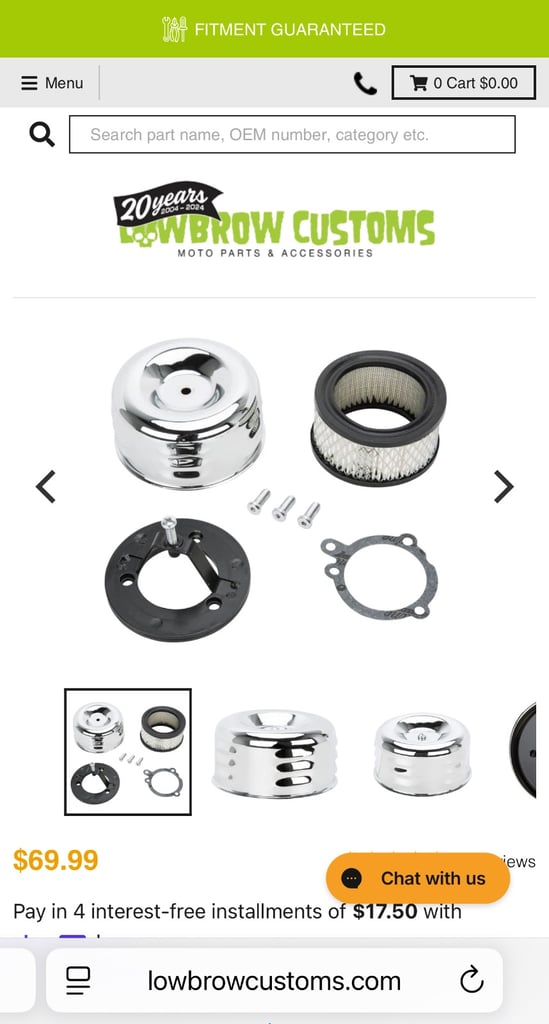 image for Harley Davidson air cleaner