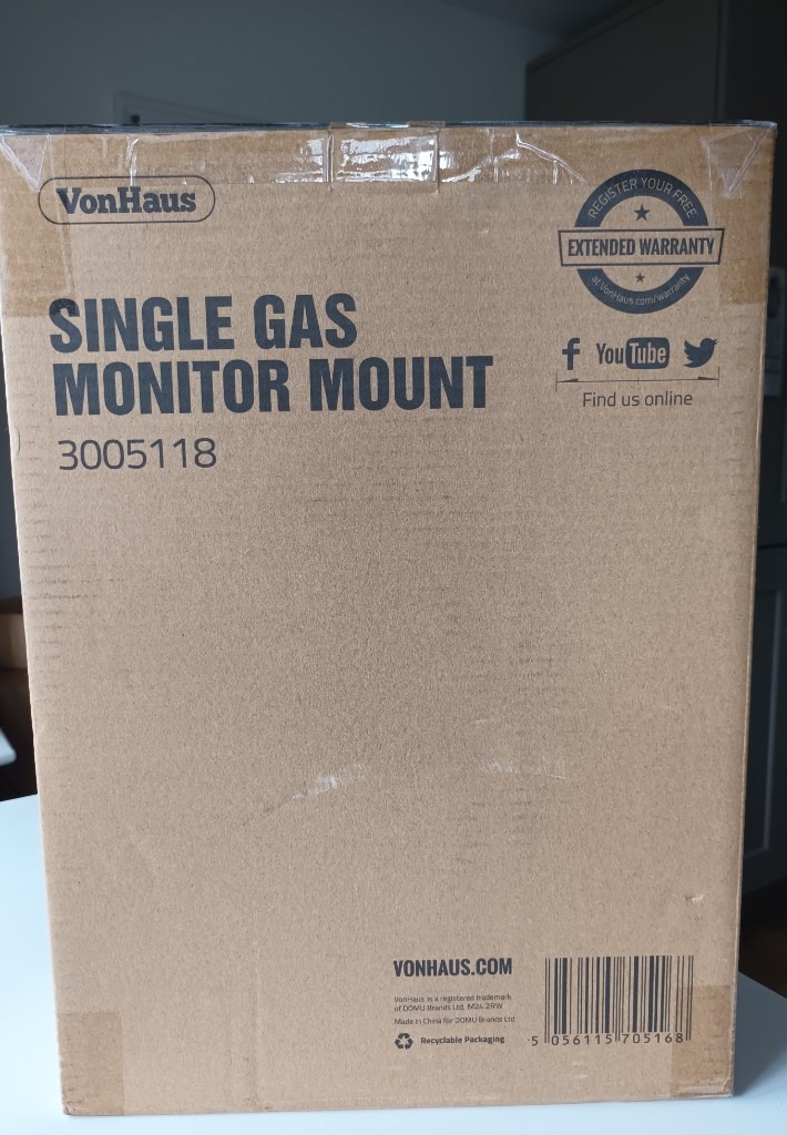 Single Gas Monitor Mount - Vonhaus 3005118