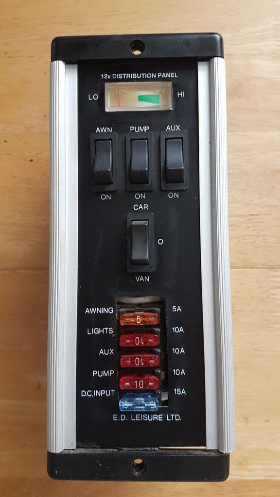 ZIG and other caravan, camper or boat battery distribution units 240v/12v and battery chargers.