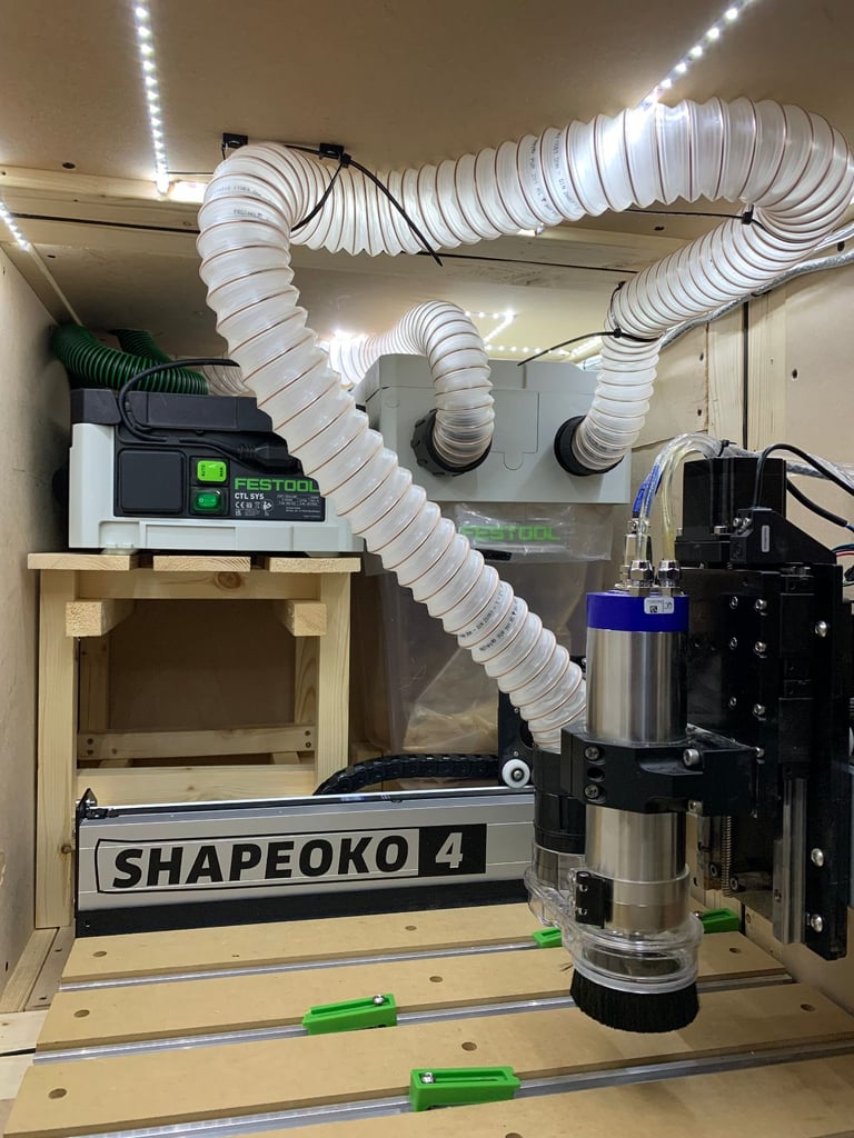Shapeoko 4 CNC Milling Machine Full Setup - Water-cooled Spindle and Enclosure