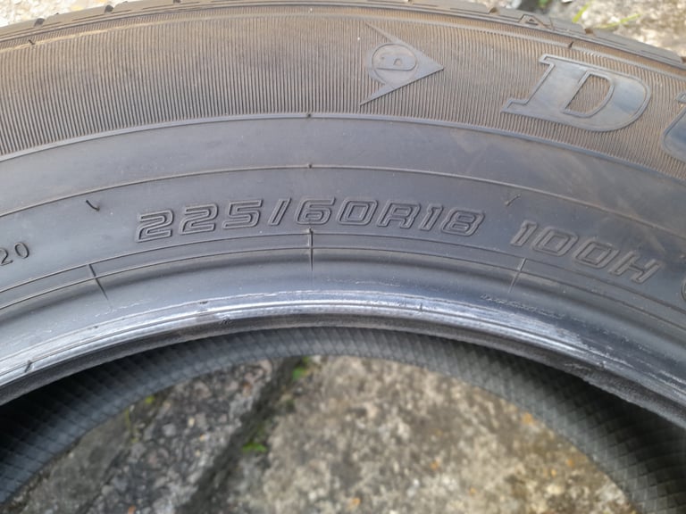 Pair of Dunlop 225 60 18 Tyres in West London Area