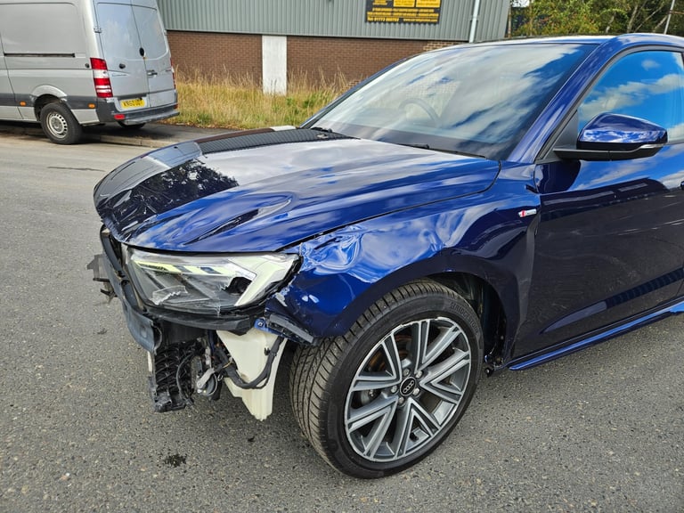 2025 AUDI A1 25 TFSI S Line 5dr S Tronic Auto Blue Damaged Salvage