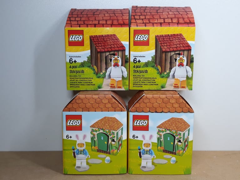 image for LEGO Easter bunny hut (2 pcs) + chicken suit guy (2 pcs)