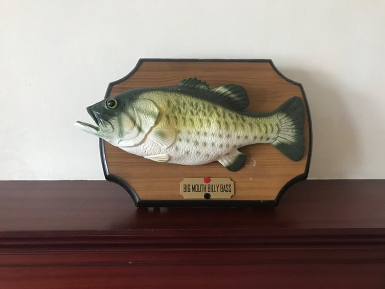 V intage 1999 Big Mouth Billy Bass Singing Fish With Movement - Mouth And Tail