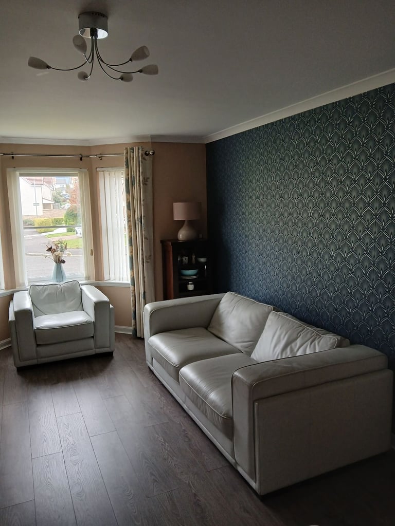 3-Piece Italian leather suite - Ice blue