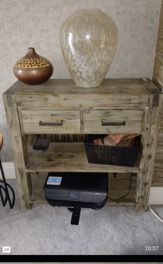 Dining table with  and side table 