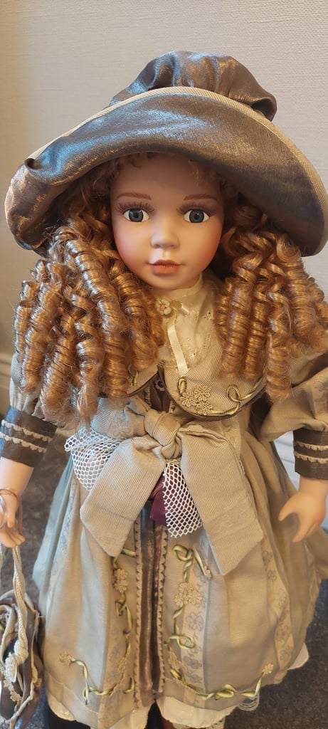 Victorian Porcelain Standing Doll