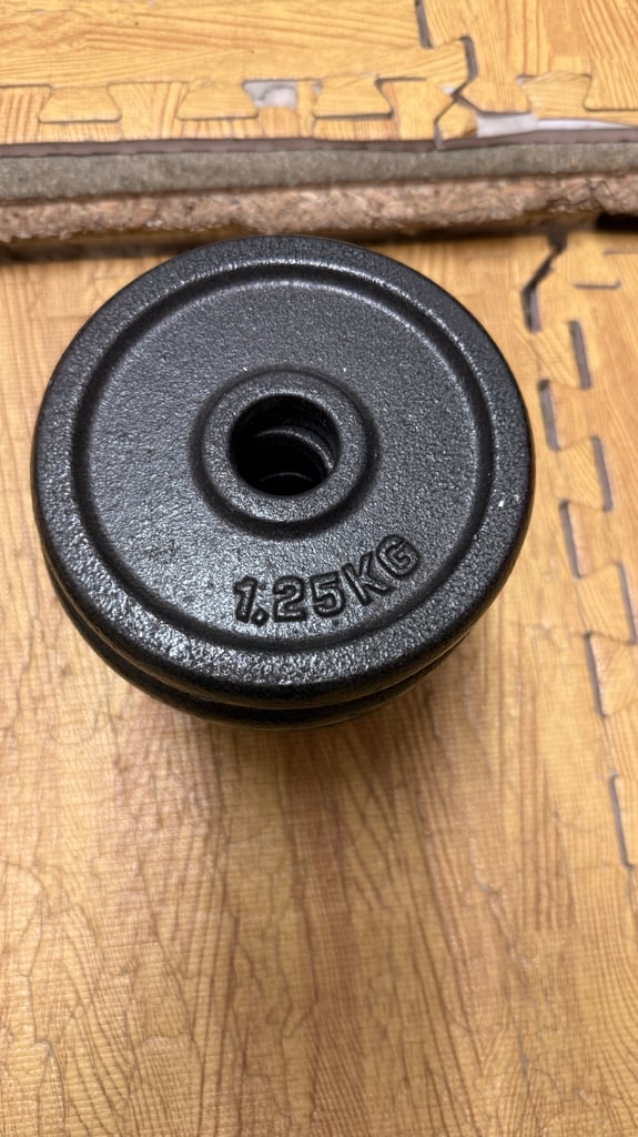 8x 1.25kg weight plates 