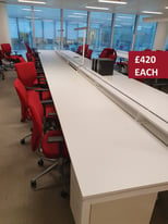 PRICES VARY !! OFFICE FURNITURE POD HOT DESK CALL CENTRE DESKING