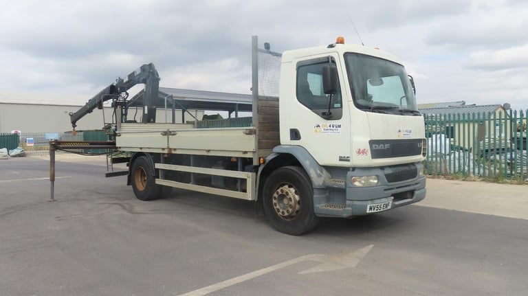 2006 DAF TRUCKS FA LF55.220 DAF 24 VALVE ENG HIAB 122B-1CL CRANE MANUAL GEARBOX 