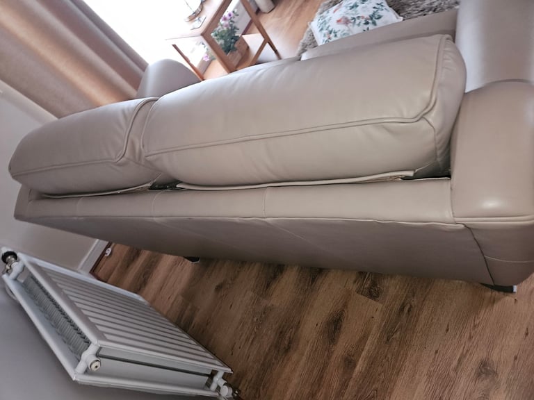 Leather 2 seater sofa