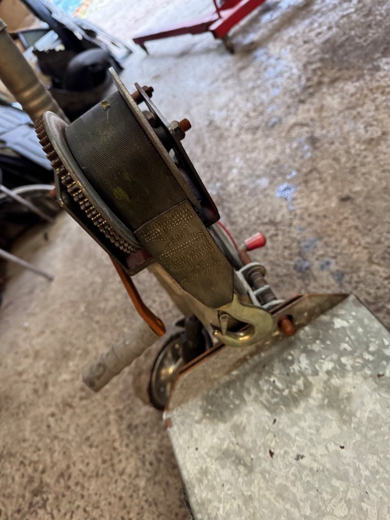 Car ,van recovery dolly towing trailer ramps straps hand winch 