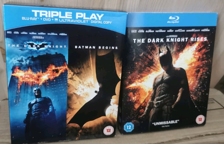 Batman Begins / The Dark Knight /The Dark Knight Rises Blu-Ray Films