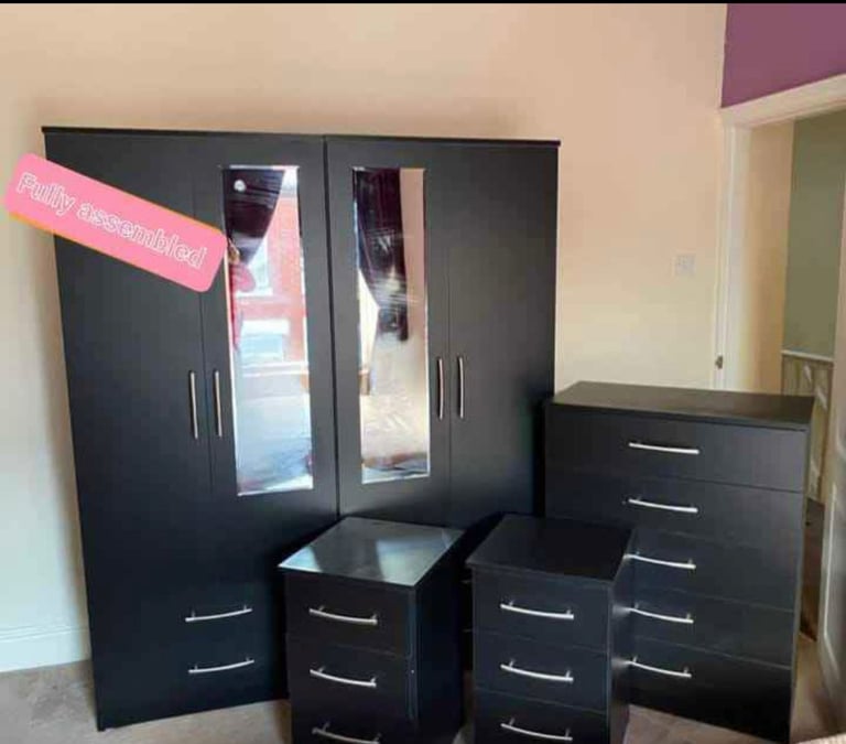 Fully assembled wardrobe,Chest of drawers And Besdside Tables For Sale Home Delivery
