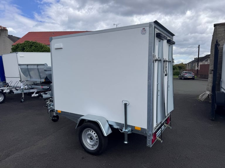 Brand New Niewiadow F7520D Single Axle Box Trailer With Ramp 750KG Un Braked