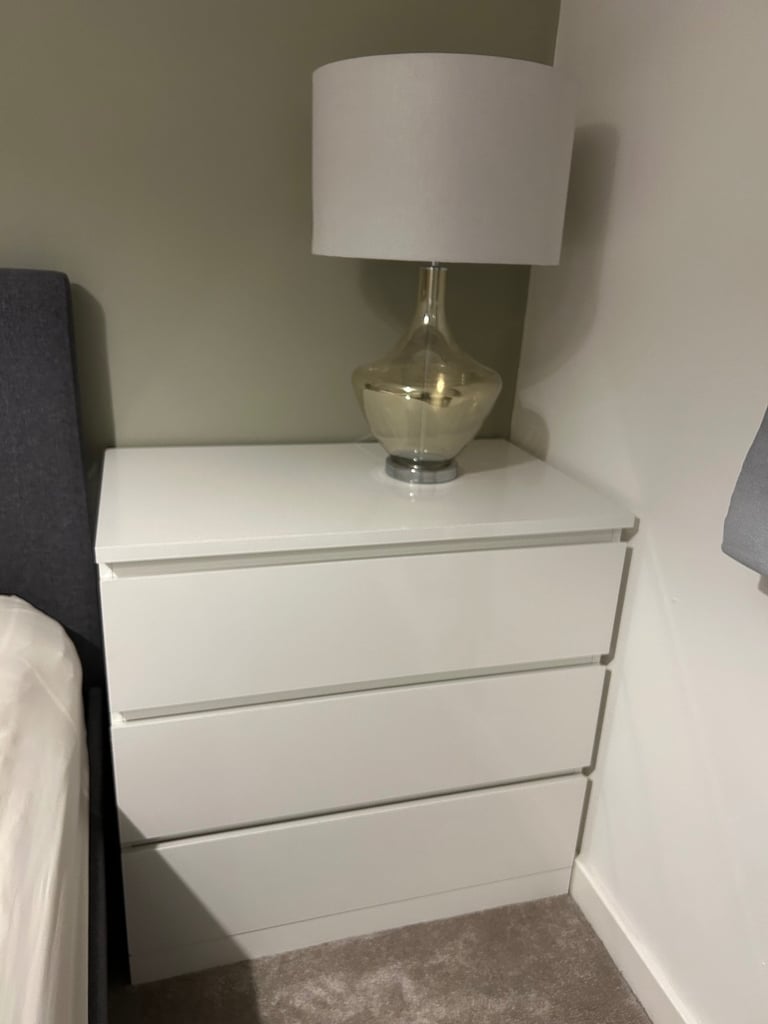 image for White chest of drawers bedroom office 