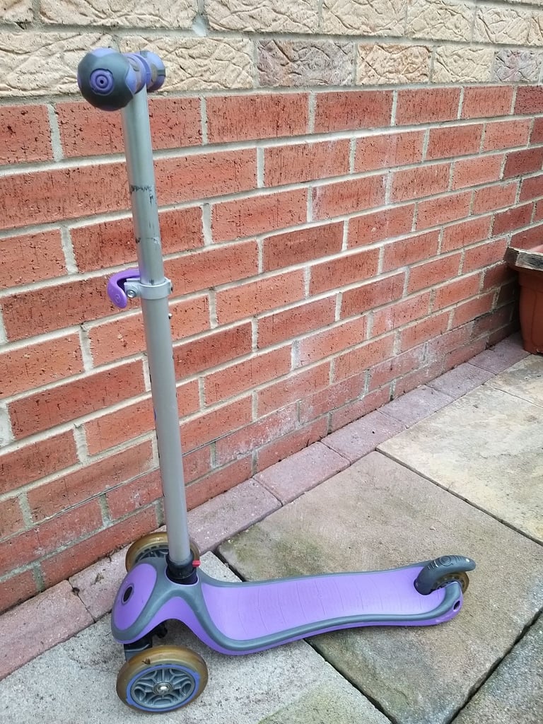 Purple Globber 3 wheel scooter