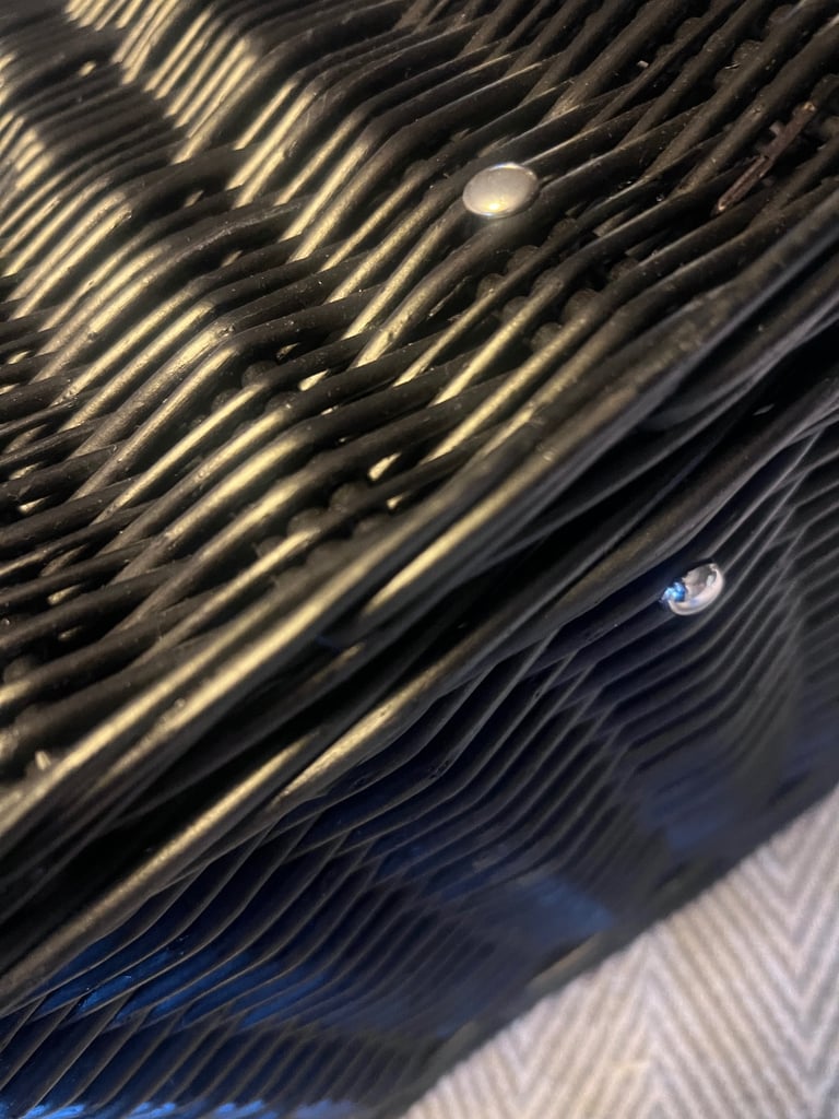 Stylish Black Wicker Hamper